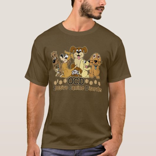 OCD besessene Hunde- Störungs-Dunkelheit T-Shirt (Vorderseite)