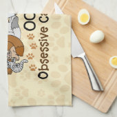 OCD besessene Katzen-Störung Handtuch (Viertel Falte)