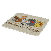 OCD besessene Katzen-Störung Schneidebrett (Ecke)