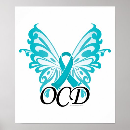 OCD Butterfly Ribbon Poster (Vorne)