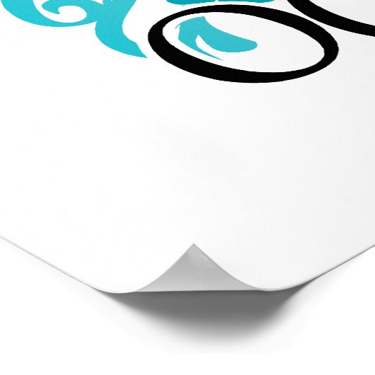 OCD Butterfly Ribbon Poster (Ecke)