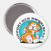 OCD Cat Magnet (Vorderseite/Rückseite)