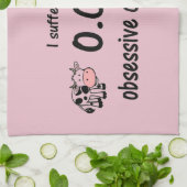 OCD Cow Kitchen Towel Geschirrtuch (Gefaltet)
