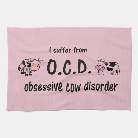 OCD Cow Kitchen Towel Geschirrtuch (Horizontal)