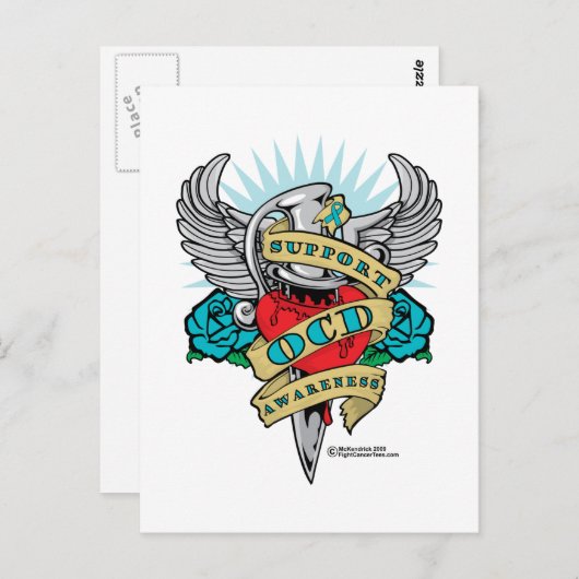 OCD Dagger Postkarte (Vorne/Hinten)