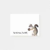 OCD-Eichhörnchen Post-it Klebezettel (Vorderseite)