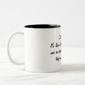 OCD in alphabetischer Reihenfolge Zweifarbige Tasse (Links)