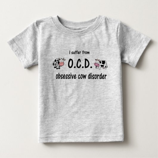 OCD Kuh Baby T-shirt (Vorderseite)