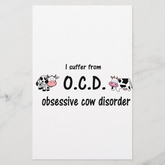 OCD Kuh Briefpapier (Vorderseite)