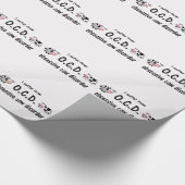 OCD Kuh Geschenkpapier (Ecke)