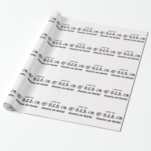 OCD Kuh Geschenkpapier (Ungerollt)