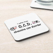 OCD Kuh Getränkeuntersetzer (Linke Seite)