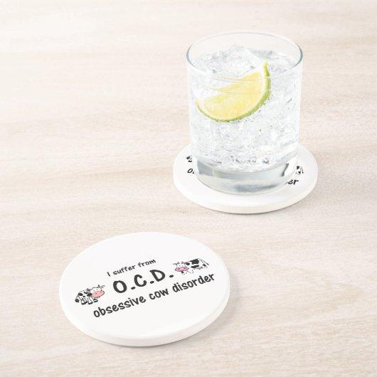 OCD Kuh Getränkeuntersetzer (Seite)