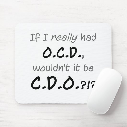 OCD MOUSEPAD (Mit Mouse)