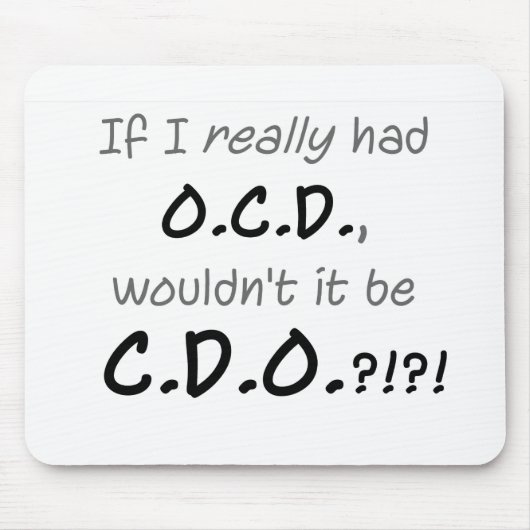 OCD MOUSEPAD (Vorne)