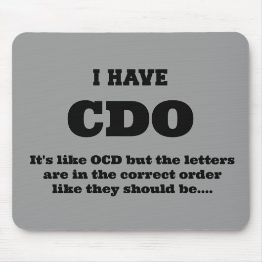 OCD - MOUSEPAD (Vorne)