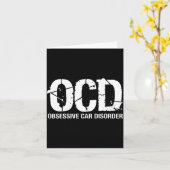 Ocd Obsessive Car Disorder Funny Lover Garage Guy  Karte (Gelbe Blume)