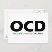 OCD - Obsessive Chihuahua-Störung Postkarte (Vorne/Hinten)