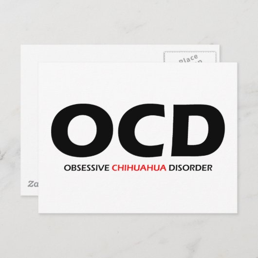OCD - Obsessive Chihuahua-Störung Postkarte (Vorne/Hinten)
