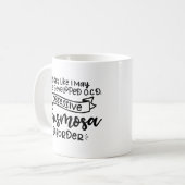 OCD, Obsessive Chismosa-Störung, Spanglisch Kaffeetasse (Vorderseite Links)