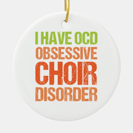 OCD - Obsessive Chorstörung Keramik Ornament (Vorne)