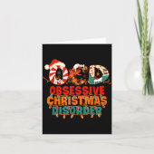 Ocd Obsessive Christmas Disorder Funny Christmas  Karte (Vorderseite)