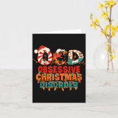 Ocd Obsessive Christmas Disorder Funny Christmas Karte (Gelbe Blume)