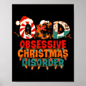 Ocd Obsessive Christmas Disorder Funny Christmas  Poster (Vorne)