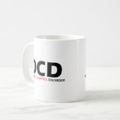 OCD - Obsessive cockatiel-Störung Kaffeetasse (Vorderseite Links)