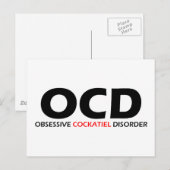 OCD - Obsessive cockatiel-Störung Postkarte (Vorne/Hinten)