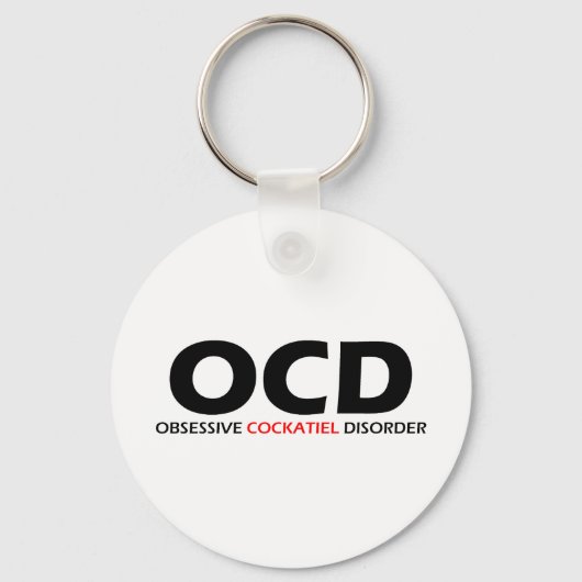 OCD - Obsessive cockatiel-Störung Schlüsselanhänger (Vorderseite)