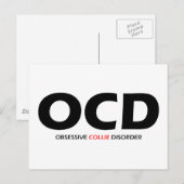 OCD - Obsessive Collie-Störung Postkarte (Vorne/Hinten)
