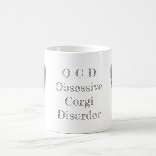 OCD: Obsessive Corgi-Störung Kaffee-Tasse Verwandlungstasse (Mittel)