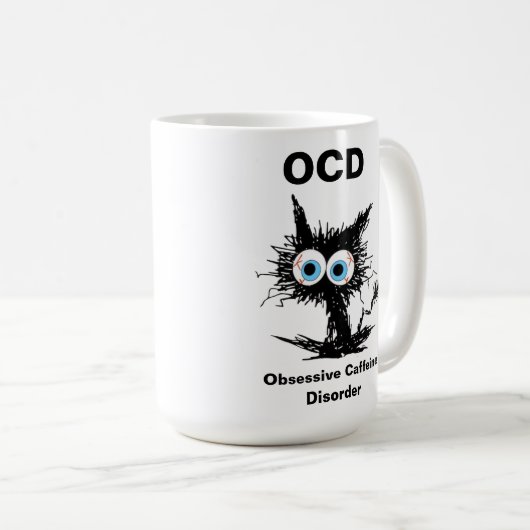 OCD (Obsessive Koffeinstörung) Kaffeetasse (VorderseiteRechts)
