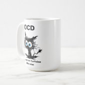 OCD (Obsessive Koffeinstörung) Kaffeetasse (Vorderseite Links)