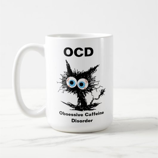 OCD (Obsessive Koffeinstörung) Kaffeetasse (Links)