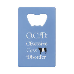 OCD Obsessive Rinderkrankheit Beliebte Galloway Geldbeutel Flaschenöffner