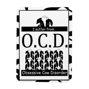 OCD Obsessive Rinderkrankheit Magnet