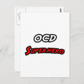 OCD Superhero Postkarte (Vorne/Hinten)
