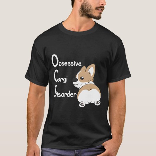 Ocd Süßer Corgi Hund Tee Von Corgi (Vorderseite)