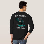 OCD- und PTSD-Adler-Aquamarine Band-Bewusstsein T-Shirt (Schwarz voll)