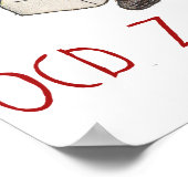 OCD Zombie Washing Hands Poster (Ecke)