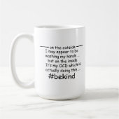 OCD - zwanghaftes Bewusstsein für Zwangsstörungen Kaffeetasse (Links)
