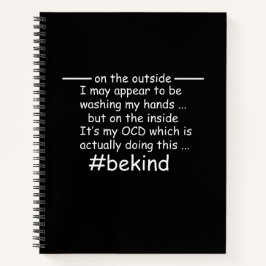 OCD - zwanghaftes Bewusstsein für Zwangsstörungen Notizblock