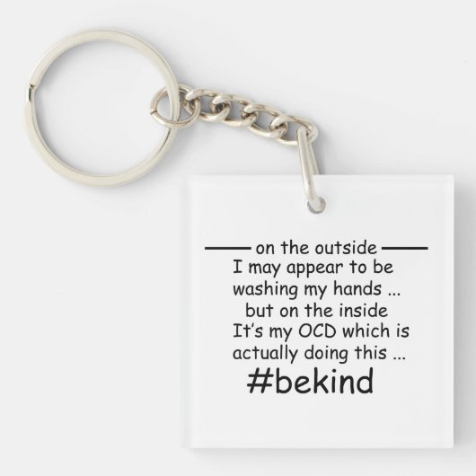 OCD - zwanghaftes Bewusstsein für Zwangsstörungen Schlüsselanhänger (Vorderseite)