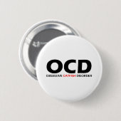 OCD - Zwangsstörung der Katzen Button (Vorne & Hinten)