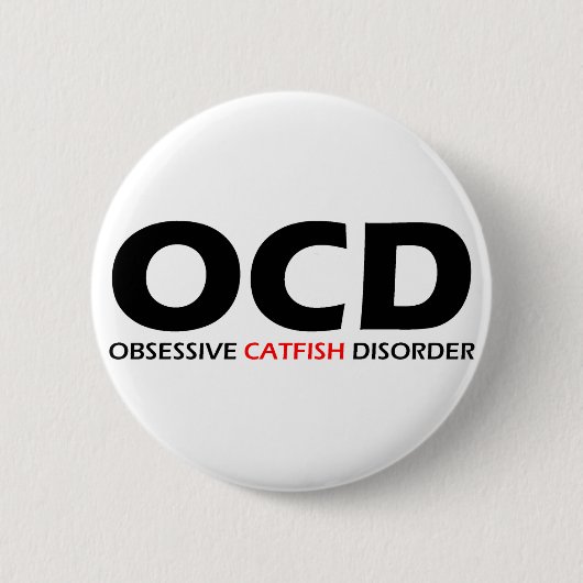 OCD - Zwangsstörung der Katzen Button (Vorderseite)