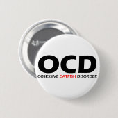 OCD - Zwangsstörung der Katzen Button (Vorne & Hinten)