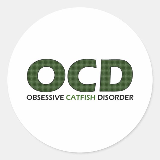 OCD - Zwangsstörung der Katzen Runder Aufkleber (Vorderseite)