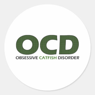 OCD - Zwangsstörung der Katzen Runder Aufkleber